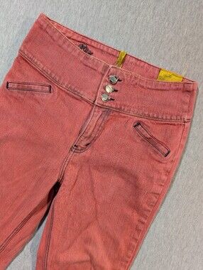 Bench OJ Gold Edition Ultra Low Jeans Women's 30 Pink Slim Cut
